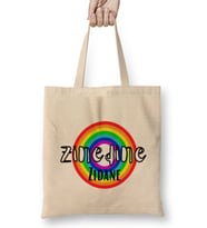 Zinedine Zidane- Retro Rainbow Style Bez Çanta Uzun Saplı