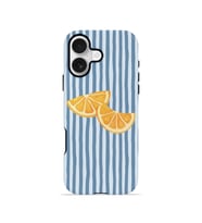 iPhone 16 Plus Vorian Çift Katmanlı Kılıf Blue Orange Slices