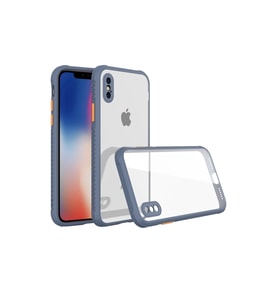 iPhone Xs Max Kılıf Miami Şeffaf Silikon - Gri