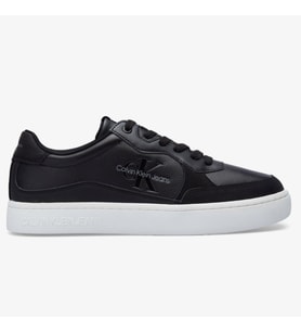 Calvin Klein Cupsole Low Leather Mens Sneaker Hakiki Deri Erkek Günlük Spor Ayakkabı Siyah