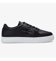 Calvin Klein Cupsole Low Leather Mens Sneaker Hakiki Deri Erkek Günlük Spor Ayakkabı Siyah