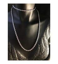 3 Mm 70 Cm Çelik Halat - Burgu Beyaz Renk Sevgiliye,eşe,anneye,arkadaşa Çelik Zincir,kolye