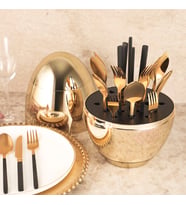 Aryıldız Aston Gold Çatal Kaşık Bıçak Sunum Standı