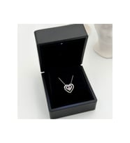 KALP KOLYE & IŞIKLI KOLYE KUTULU 925 Ayar Gümüş Kolye
