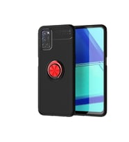 Oppo Reno A92 Uyumlu Kılıf Zore Ravel Silikon Kapak (Siyah-Kırmızı)