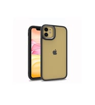 Apple iPhone 12 Uyumlu Kılıf Zore Flora Kapak (Siyah)