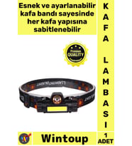 #KafaLambası Şarjlı T6 Cree XPE COB Kamp Avcı Balıkçı Dağcı Feneri Güçlü Led Kafa Lambası Işıldak