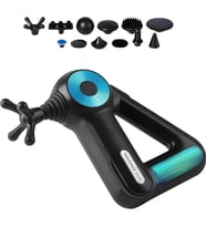 12 Başlıklı Profesyonel Masaj Tabancası - 6 Seviye Derin Doku Masajı, 1500 mAh Batarya, Ultra Sessiz, Ergonomik Üçgen Tutma Kolu, Güçlü Motor, Tüm Vücut İçin Kas Rahatlatıcı