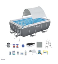 Bestway Gölgelikli Prefabrik Havuz Seti 282x196x84cm Bw568 56629