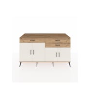Kronos Konsol 2 Raflı 3 Çekmeceli 4 Kapaklı 176x59x99 Çam-Aytaşı/Çam