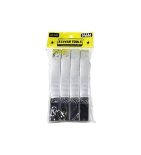 4PCS = 2TKM Plastik Krom Kaplama Duşakabin Kolu 10MM