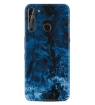 Casper Via X20 Kılıf Silikon Desen Blue Zigzag 1687