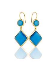Kadir Jewellery 22 Ayar Altın Kaplama Kadın Sallantılı Küpe -El İşçiliği Ve Hipoalerjenik Küpe