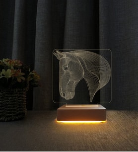 At 3d Led Masa Lambası Kişiye Özel İsimli Doğum Günü Hediyesi Lamba