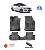 Rizline Renault Megane 4 SEDAN 2016 Sonrası Uyumlu 3D Havuzlu Paspas ASMA KOKU VE NUMARATÖR HEDİYELİ