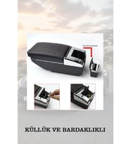 fiat punto 2010 kol dayama Siyah Yastıklı geniş model Lüks Deri