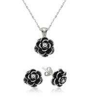 Gümüş Çiçek Bayan Set