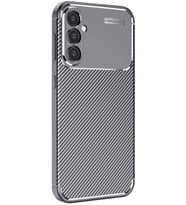 Pilelistore   Samsung Galaxy S25 Plus Kılıf Auto Focus Karbon Kapak - Gri