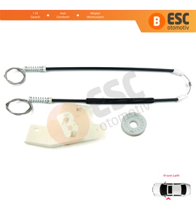 Peugeot 407 6E 6D 2004-2011 4/5 Kapı 9644893580 İçin Elektrikli Ön Sol Cam Kriko Tamir Seti
