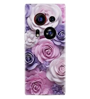 Phantom X2 Pro Kılıf Boutique Baskılı Resimli Mor Güller Pcode -029
