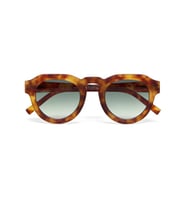 Okkia Zeno Round Unisex Güneş GözlüğüSahara Havana / Lens: Yeşil (Açık Kahverengi)