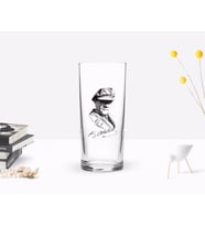 BK Home Renkli Baskılı Atatürk Temalı Rakı Bardağı-17 (Beyaz)