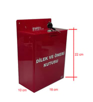 kırmızı orta boy dilek öneri kutusu