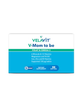 Velavit V-Mom To Be Folat ve Omega3 30 Softgel
