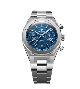Nivada Grenchen F77 Chrono Mecaquartz Blue Mk2 68000Q77 Kol Saati