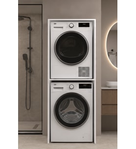 Atik No.1 Çamaşır ve Kurutma Makinesi Dolabı 2 Katlı Banyo Düzenleyici Çok Amaçlı Makine Dolabı