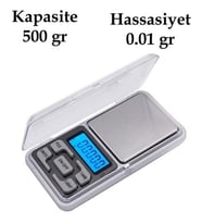 Kastore Dijital Hassas Elektronik Kuyumcu Cep Terazisi Tartı 500 gr / 0.1 gr Kastore