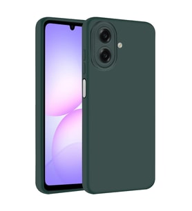 Samsung Galaxy A07 Kılıf Biye Yumuşak Silikon Case (Koyu Yeşil)