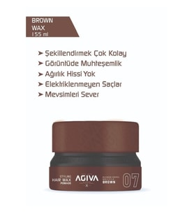 Agiva Wax 155 ml 07 (Pomade) Kahverengi
