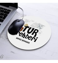 İsimli Tur Rehberi Temalı Yuvarlak Mousepad