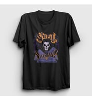 Presmono Unisex Siyah Goodbye Ghost T-Shirt 51834tt