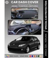RENAULT MEGANE 3 NAVİGASYONLU BUYUK EKRANLI (2008-2015) Torpido Örtüsü Ön Göğüs Torpido Koruma