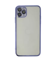 Apple İphone 11 Pro Max Kılıf Razer Lensli Silikon - Mor