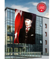 Atatürk Bayrağı 100x150 cm - Raşel Kumaş 1. Kalite (5 Adet)