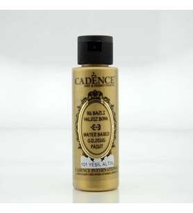 Cadence Su Bazlı Yaldız 70 ml. 101 Yeşil Altın 