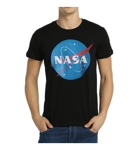 Bant Giyim - NASA Siyah Erkek T-shirt Tişört