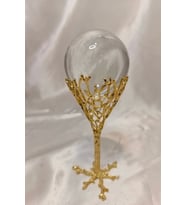 kristal Cam Küre Gold Kaidede I Love You