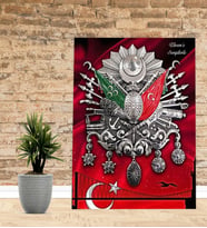 Kişiye Özel Osmanlı Tuğrası   Tasarımlı Yeni İş, Ofis   Hediyesi Kanvas Tablo 30x50 cm