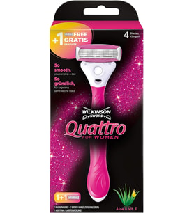 Quattro for Women kadın tıraş makinesi, 1 bıçaklı, 1 adet