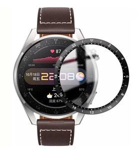 Huawei Watch 3 Pro Full Ekran Nano Saat Koruyucu (Siyah)