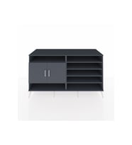 Kronos Konsol 7 Raflı 2 Kapaklı 176x59x99 Antrasit-Antrasit/Aytaşı