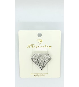 Diamond Shine Broş (Silver)