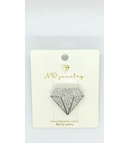 Diamond Shine Broş (Silver)
