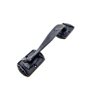 Antika Tarz Dekoratif Pirinç Ayak Tip Büyük Kapı Çekme Kolu - 220x50mm, Oksit (Standart)