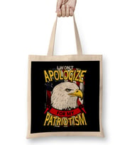 Awesome I Won't Apologize For My Patriotism USA Bez Çanta Uzun Saplı