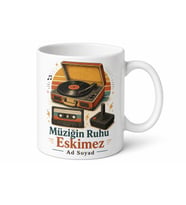 Retro Sevenlere Pikap Atari Kaset Eski Şarkılar Nostalji Kupa Bardak Hediye
